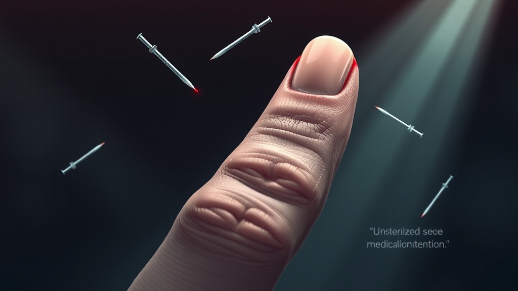 손따기의 위험성과 한계 (illustration 스타일)