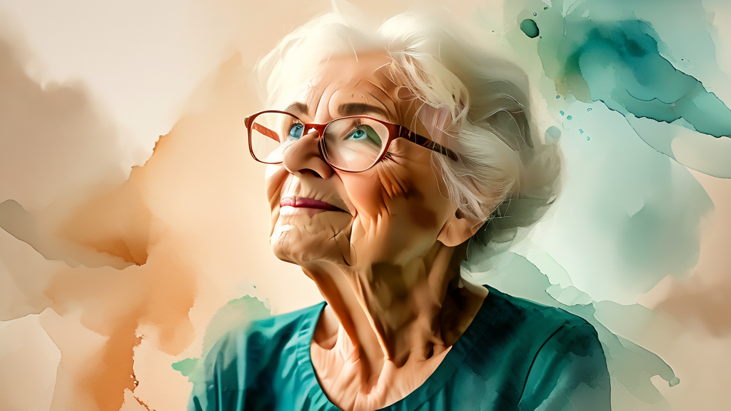 고령 운전자 교육, 무엇을 배우나요? (watercolor 스타일)