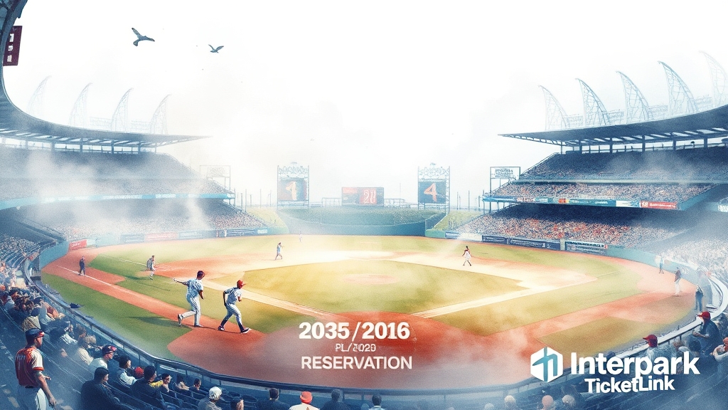 2025 KBO 플레이오프 예매 일정 (watercolor 스타일)
