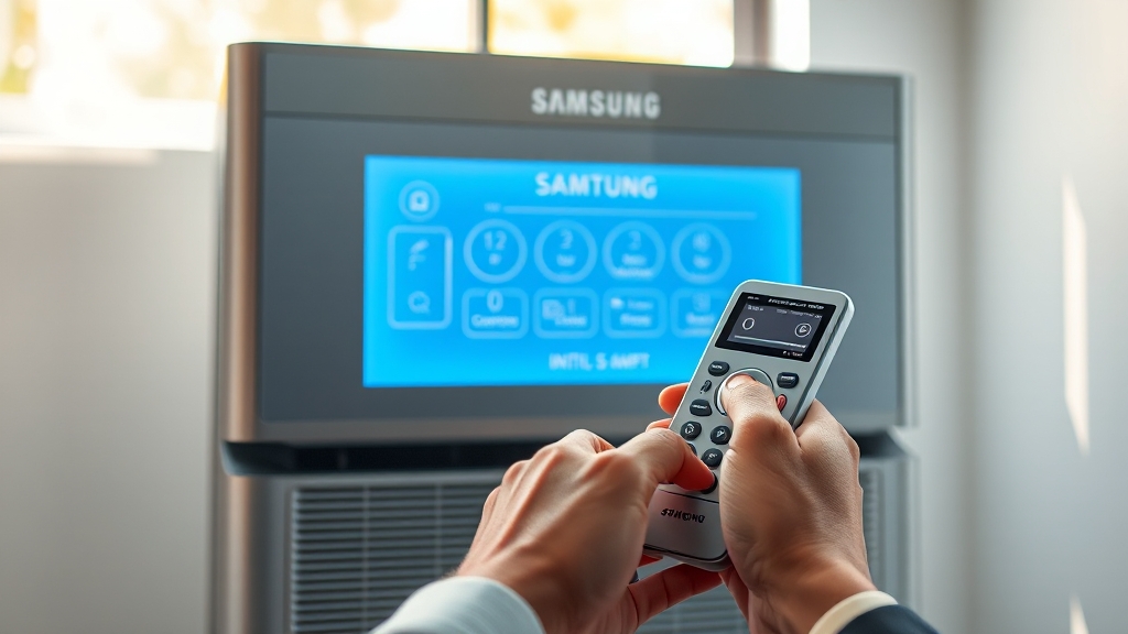 삼성 에어컨 초기화 방법 (연도별) (realistic 스타일)