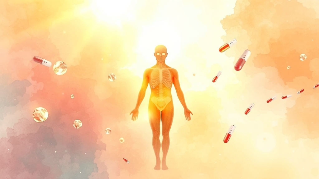 비타민 D, 햇볕 부족 해결 (watercolor 스타일)