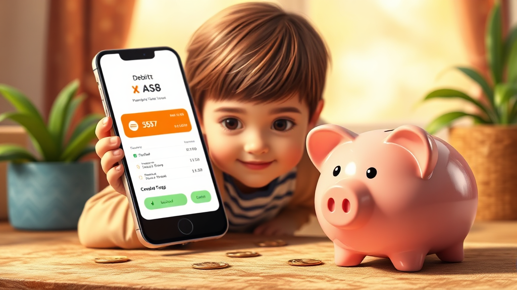 용돈 관리 방법 (realistic 스타일)