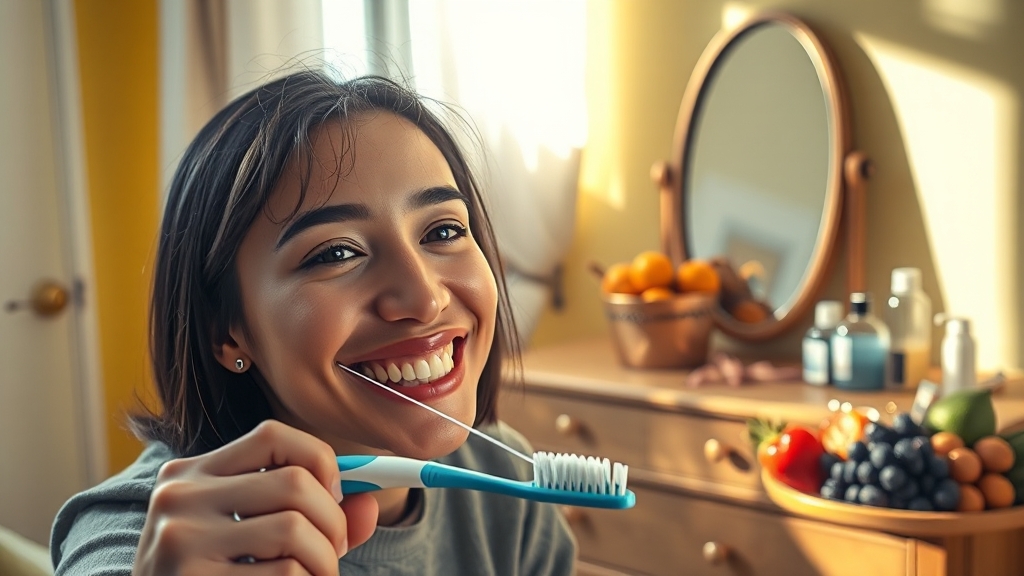 잇몸 출혈 대처법 (realistic 스타일)