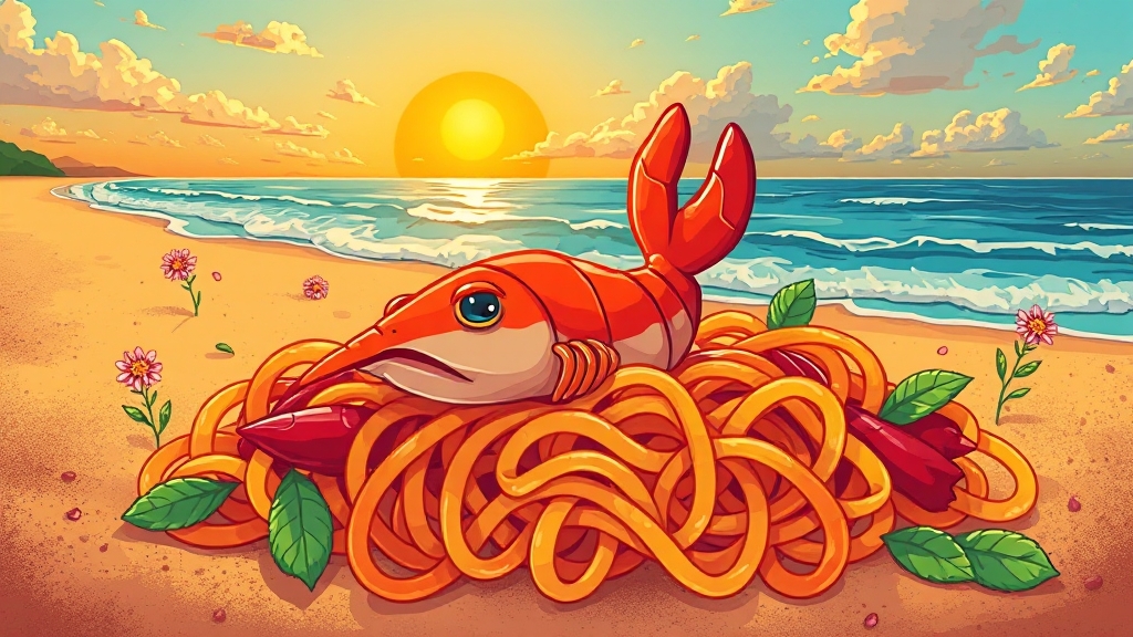 하조대 해변 맛집, 현지인 추천은 여기! (cartoon 스타일)