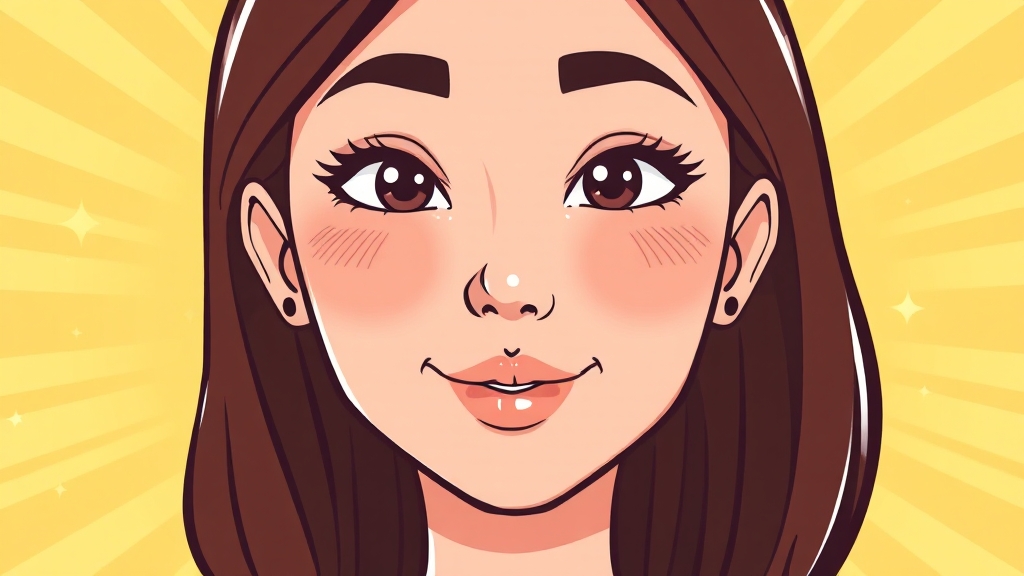 남편복 부르는 관상 vs 잃는 관상 (cartoon 스타일)