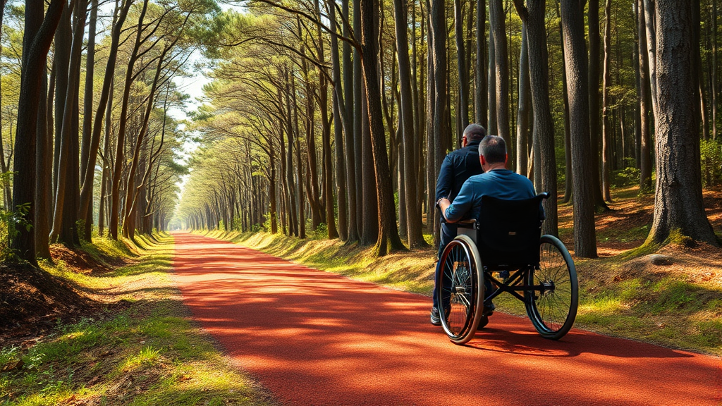 사려니숲길 위치 및 특징 (realistic 스타일)