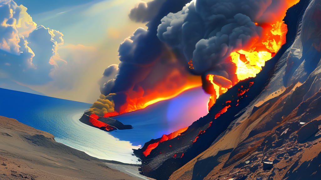 중동 정세 불안, 호르무즈 해협 봉쇄의 파장 (realistic 스타일)