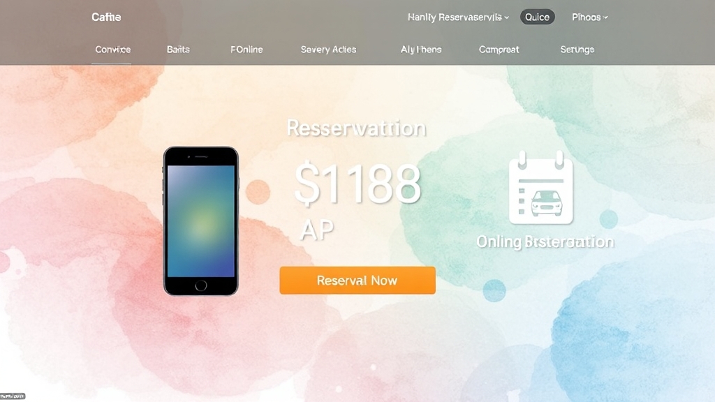 온라인 및 전화 예약 가이드 (watercolor 스타일)