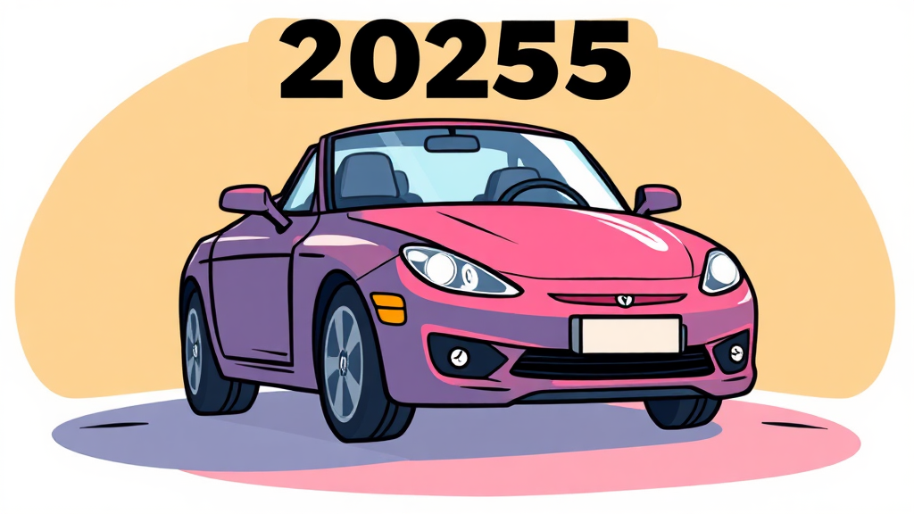 2025년 자동차 세금 변화와 미래 전망 (cartoon 스타일)