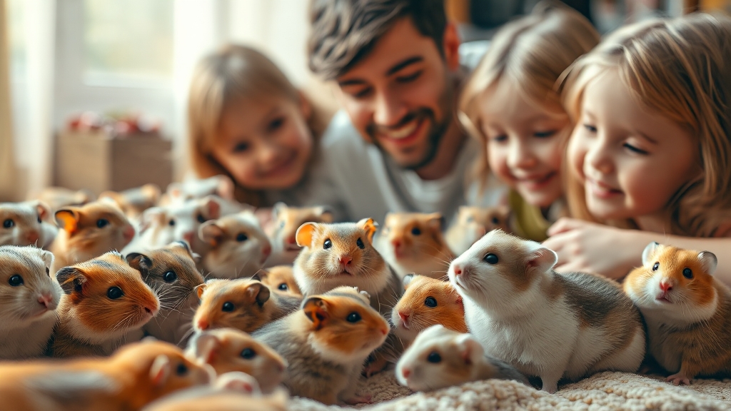 햄스터 종류도 다양해요 (realistic 스타일)