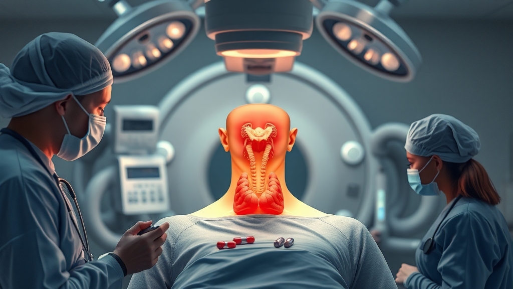 갑상선 기능항진증 치료법 (realistic 스타일)