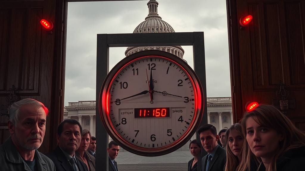 셧다운, 해결될 수 있을까요? (realistic 스타일)