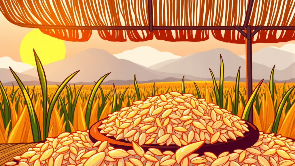 천혜진선향쌀의 매력 포인트 (cartoon 스타일)