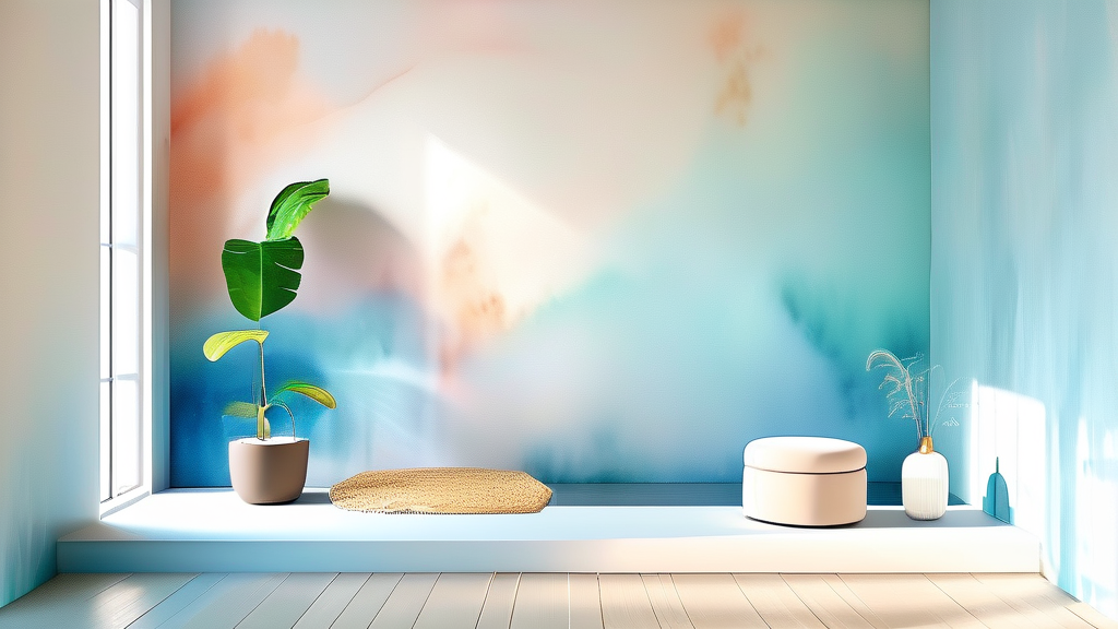 이사, 집 정리 시 폐기물 처리, 전문가의 도움 (watercolor 스타일)