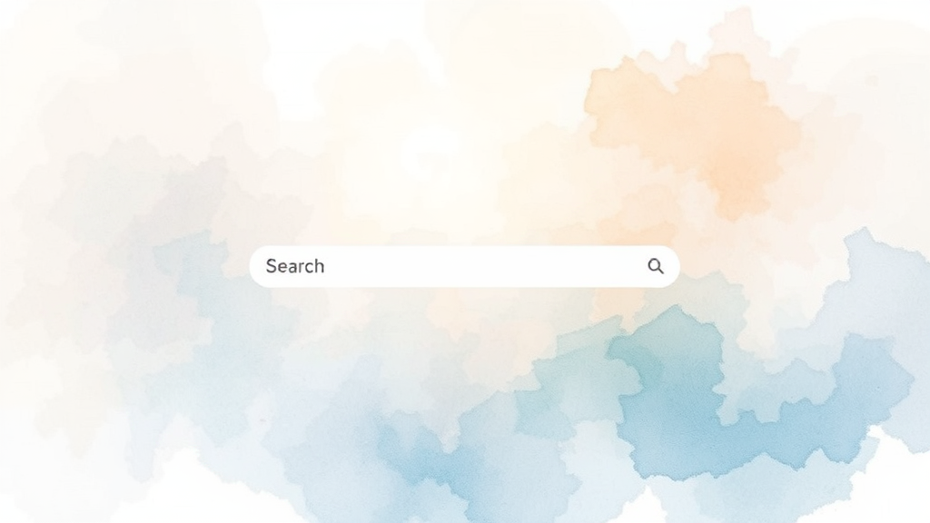 AI 검색의 장점과 활용 (watercolor 스타일)