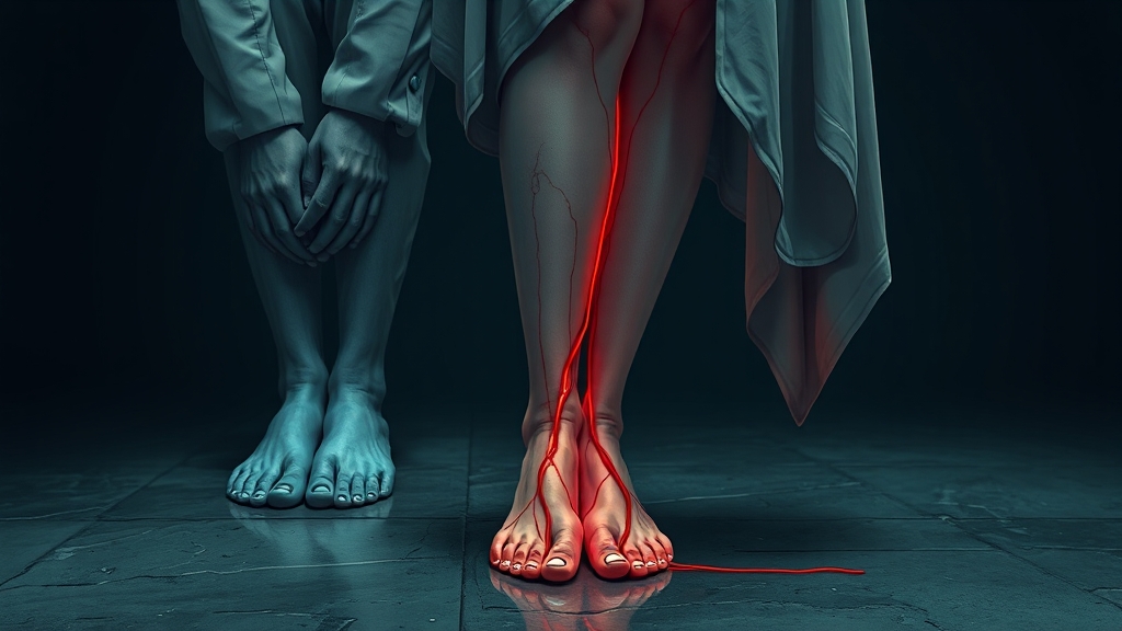 혈액순환 장애, 왜 중요할까요? (illustration 스타일)