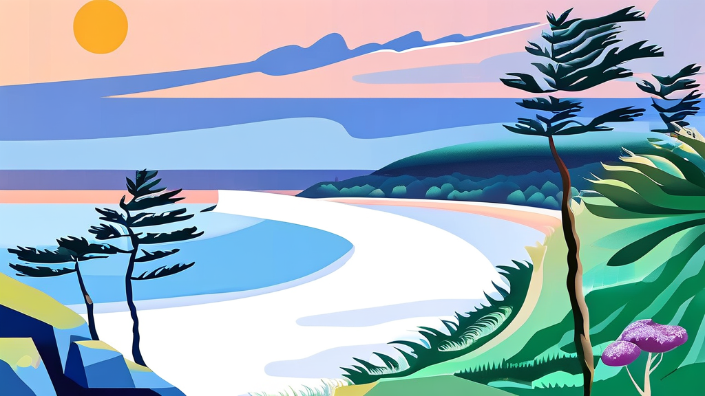 신안 증도 해수욕장 정보 총정리 (illustration 스타일)