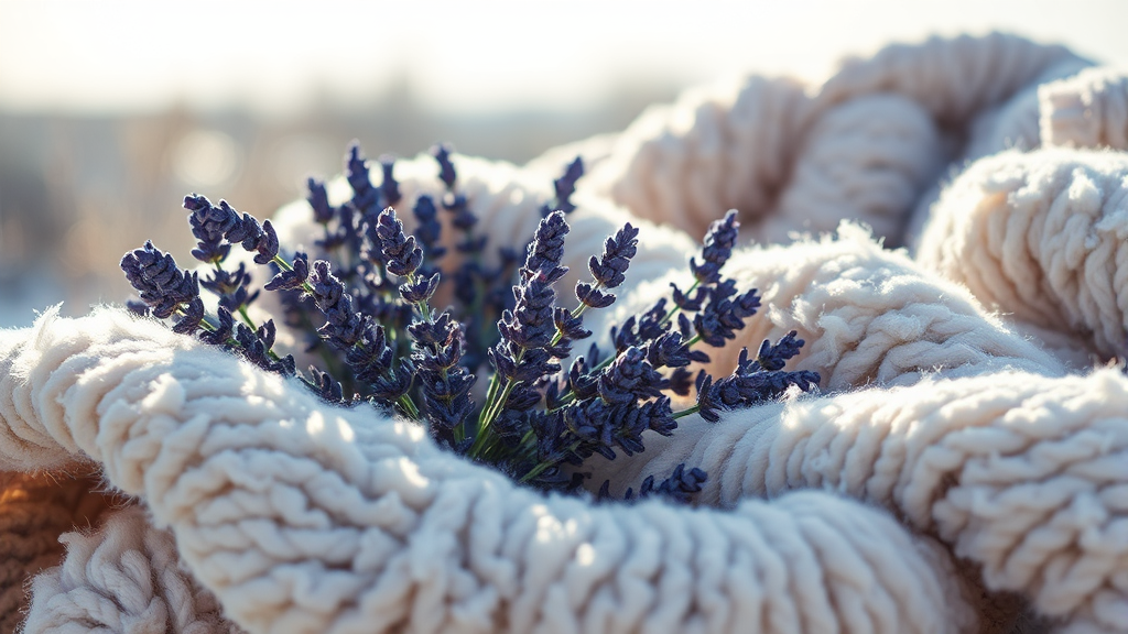 곰팡이 방지! 겨울 이불 보관법 (realistic 스타일)