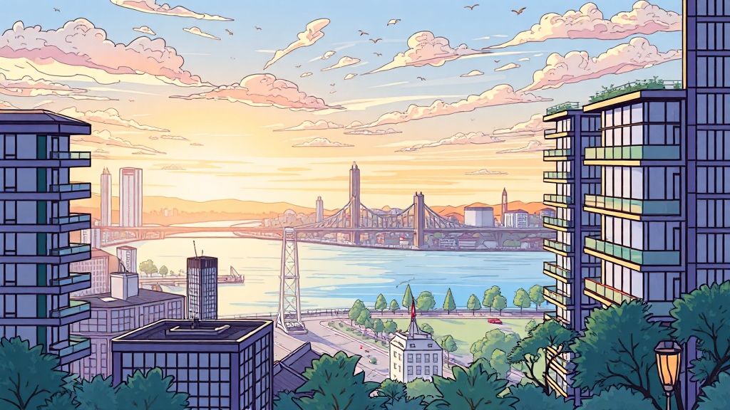 단지 정보 및 입지 분석 (cartoon 스타일)