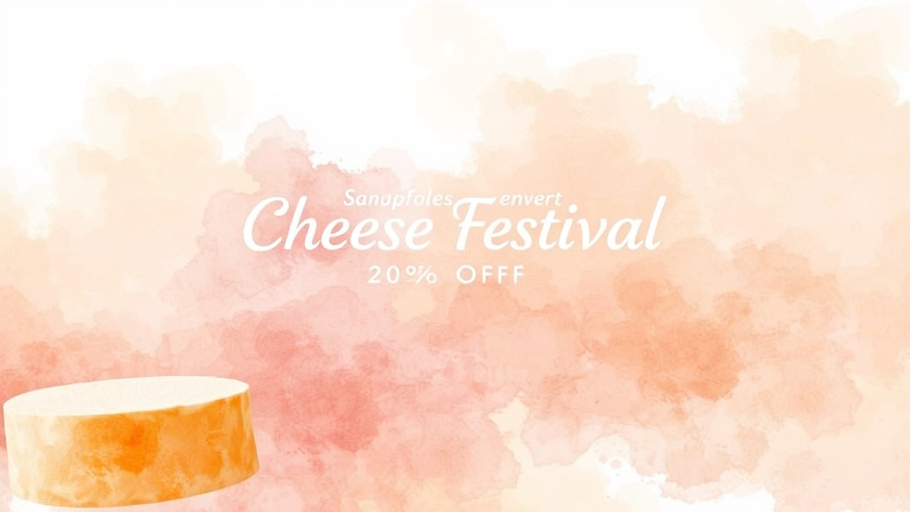 유제품 할인 찬스 (watercolor 스타일)