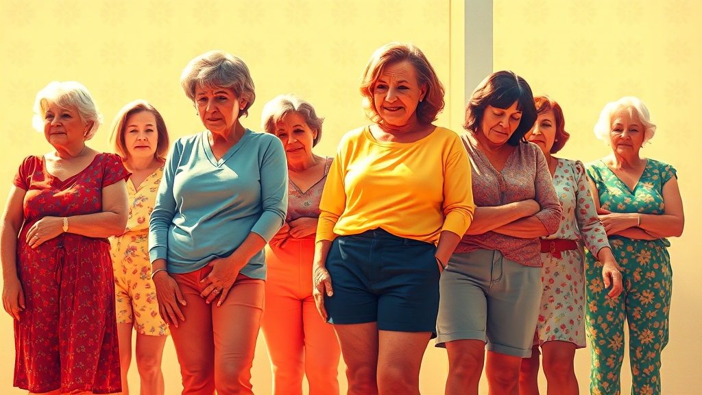 갱년기 관절 통증 원인 (popart 스타일)