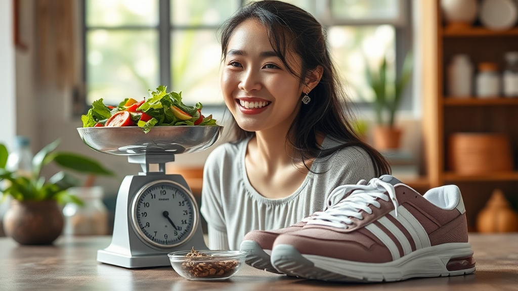 다이어트 정체기 극복 (realistic 스타일)