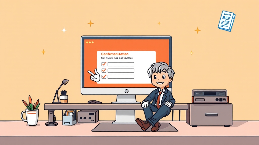 확인서, 어떻게 발급받나요? (cartoon 스타일)