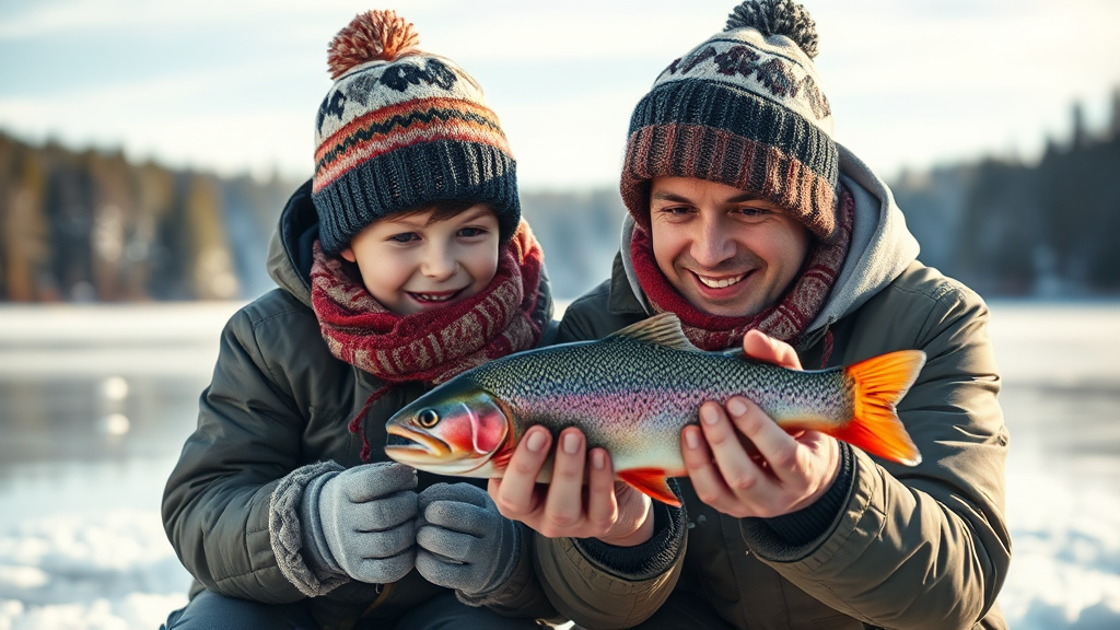 얼음낚시 준비물 & 꿀팁 (realistic 스타일)