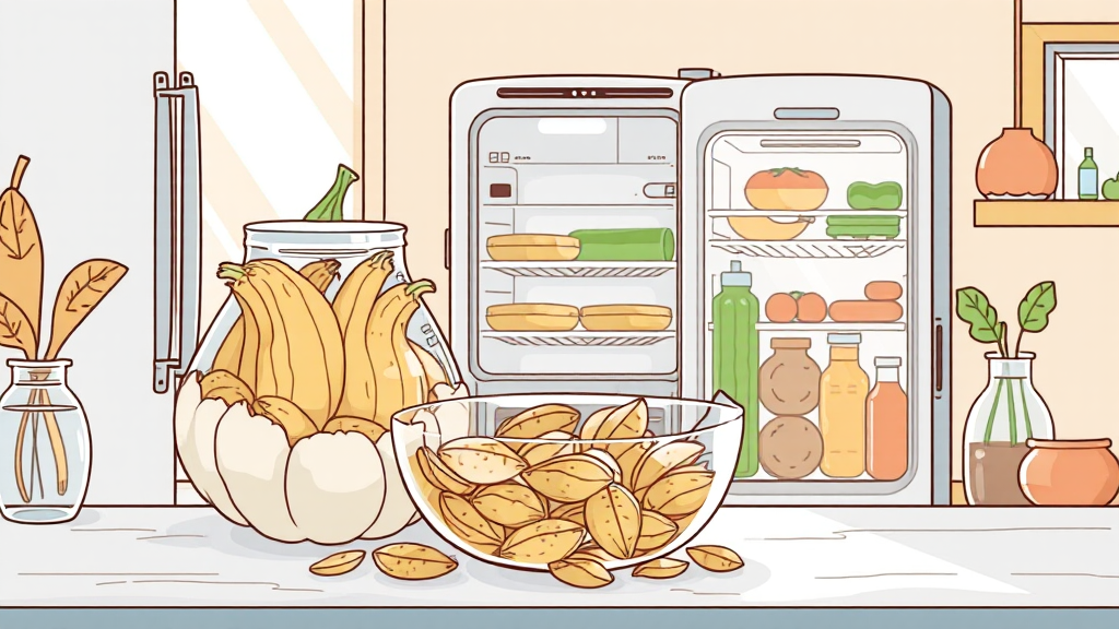 호박씨, 똑똑하게 고르고 신선하게 보관하는 법 (illustration 스타일)