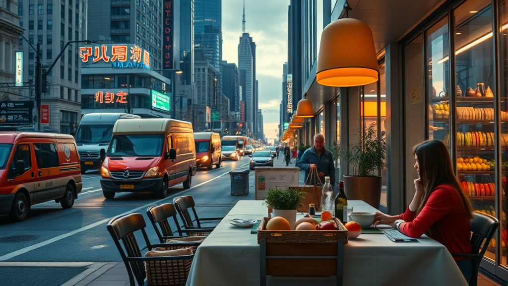 새벽배송 규제 시 예상 변화 (realistic 스타일)