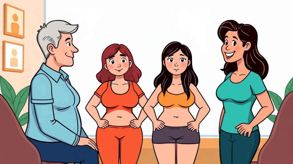 언제 병원을 가야 할까? 복부 팽만, 전문가 상담이 필요한 경우 (cartoon 스타일)