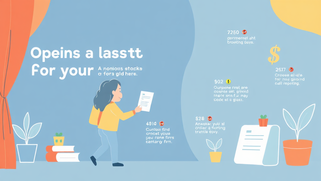 자녀 주식 계좌 개설 방법과 절차 (illustration 스타일)