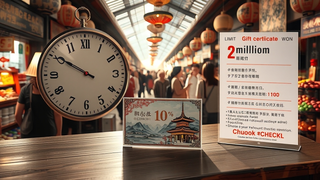 온누리상품권 사용 시 유의사항 (realistic 스타일)