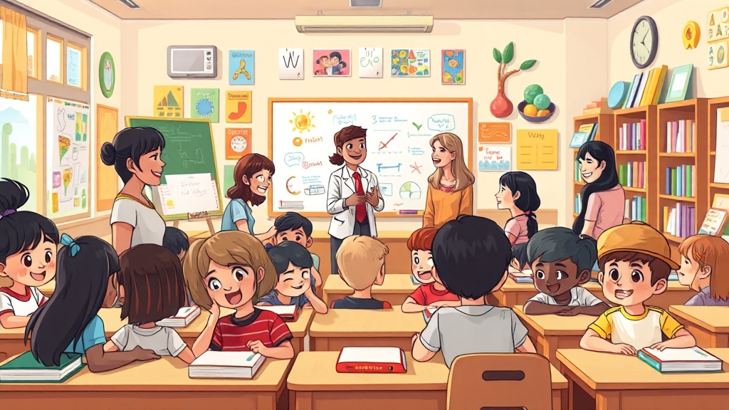 효과적인 학습 방법은? (cartoon 스타일)