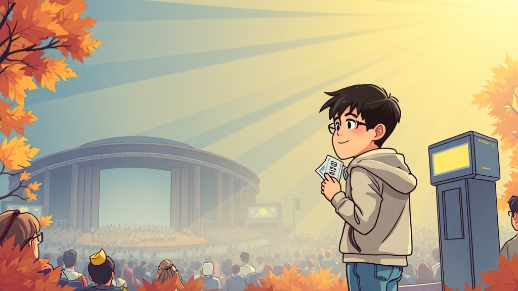 티켓 예매 안내 (cartoon 스타일)