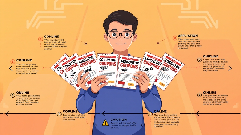 소비쿠폰, 어떻게 신청하나요? (illustration 스타일)