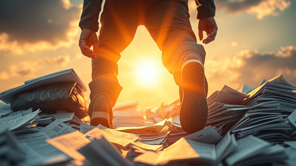 채무조정 신청 절차 (realistic 스타일)