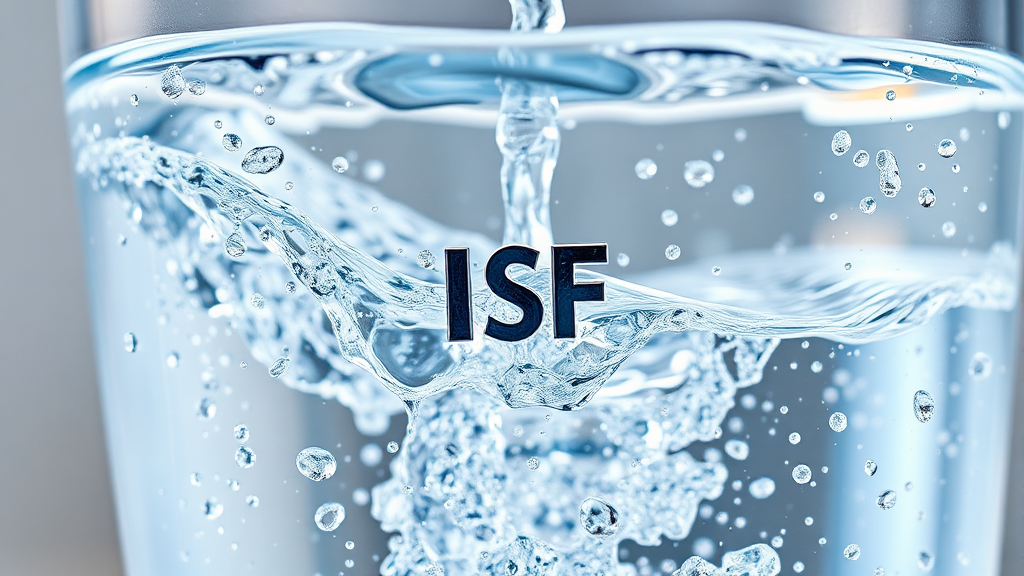 NSF 인증 필터의 기능 및 효과 (realistic 스타일)