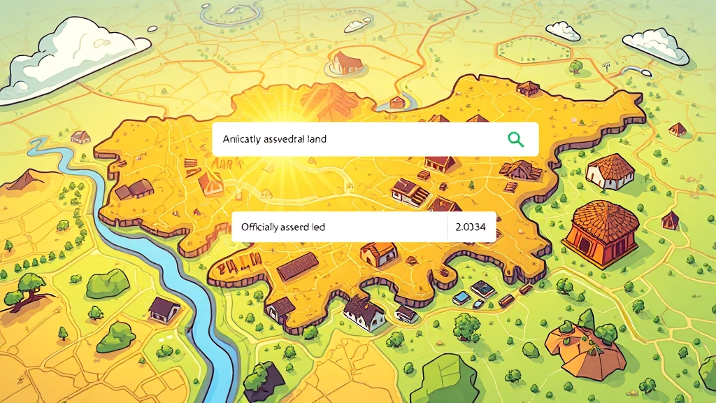 온라인 공시지가 조회 방법 (cartoon 스타일)