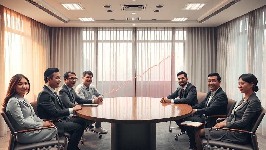 경제 동향 및 시장 분석 (realistic 스타일)