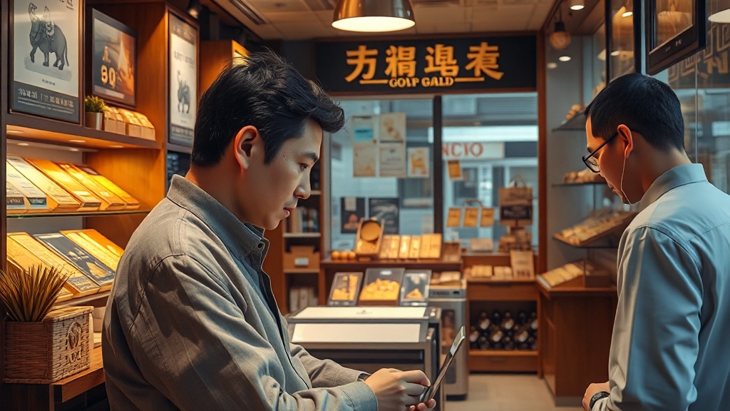 금거래소 선택 시 고려 사항 (realistic 스타일)