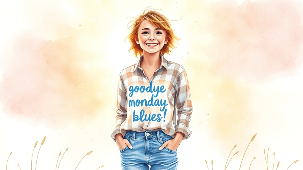이제 월요병, 안녕! (watercolor 스타일)