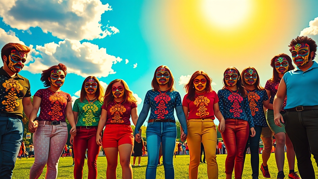 코로나 재유행, 함께 이겨내요! (popart 스타일)