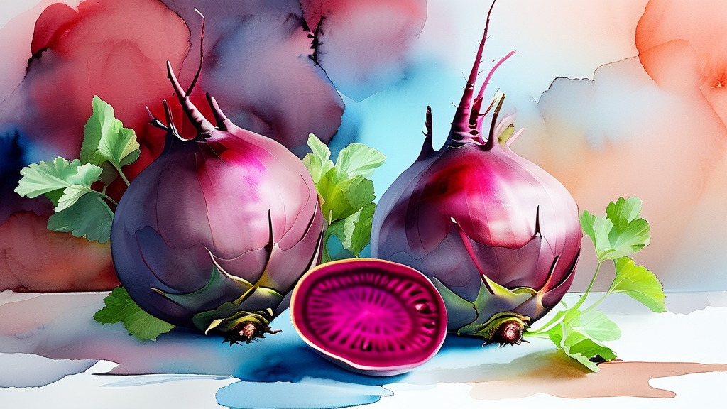 간 건강과 해독, 비트의 놀라운 역할 (watercolor 스타일)