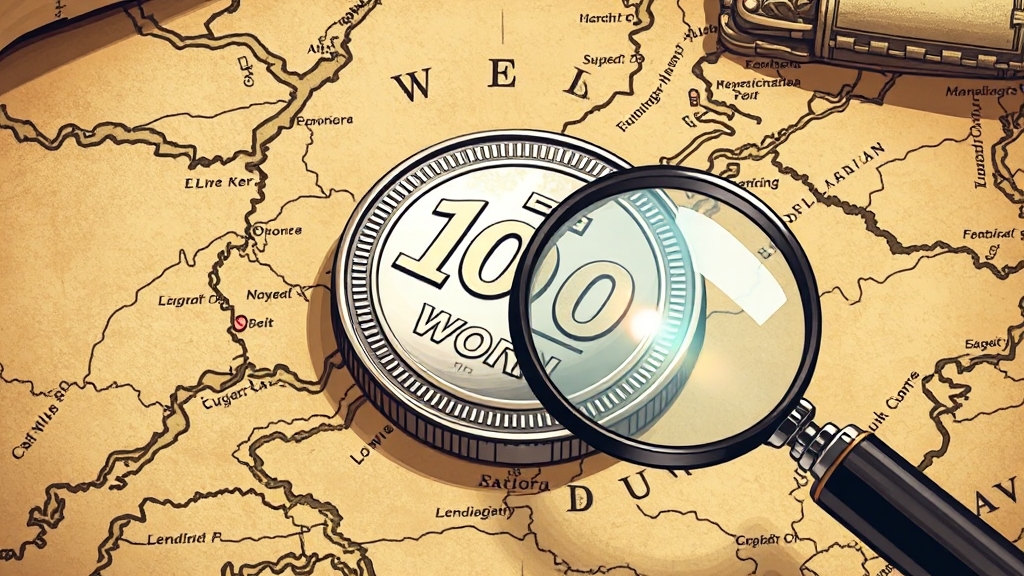 100원 희귀 동전: 년도별 시세 (illustration 스타일)