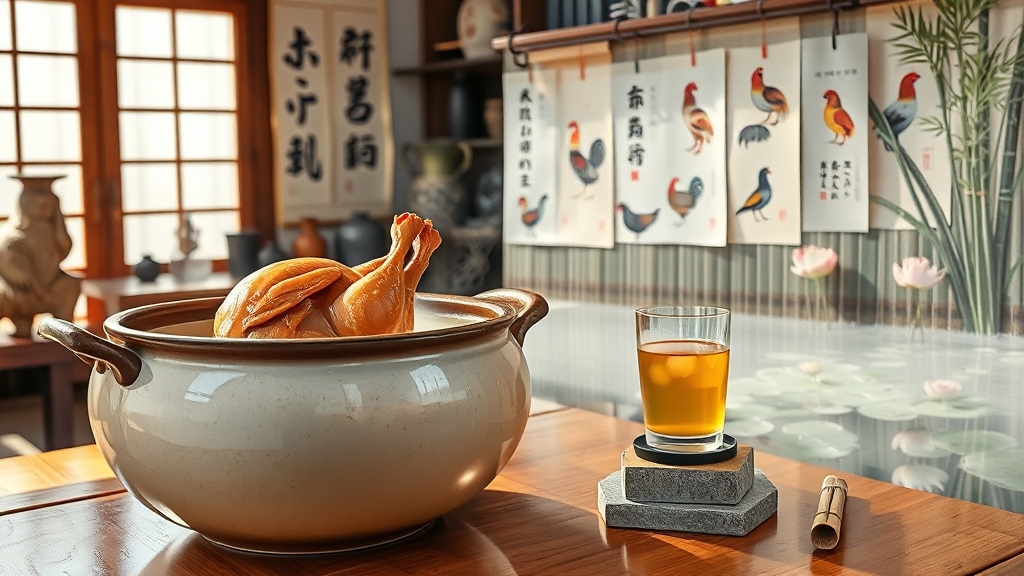 지역별 초복 삼계탕 맛집 정보 (realistic 스타일)
