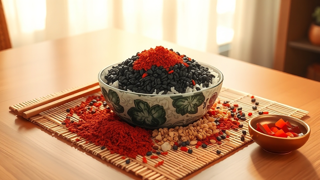 GI/GL 낮추는 식습관 (illustration 스타일)