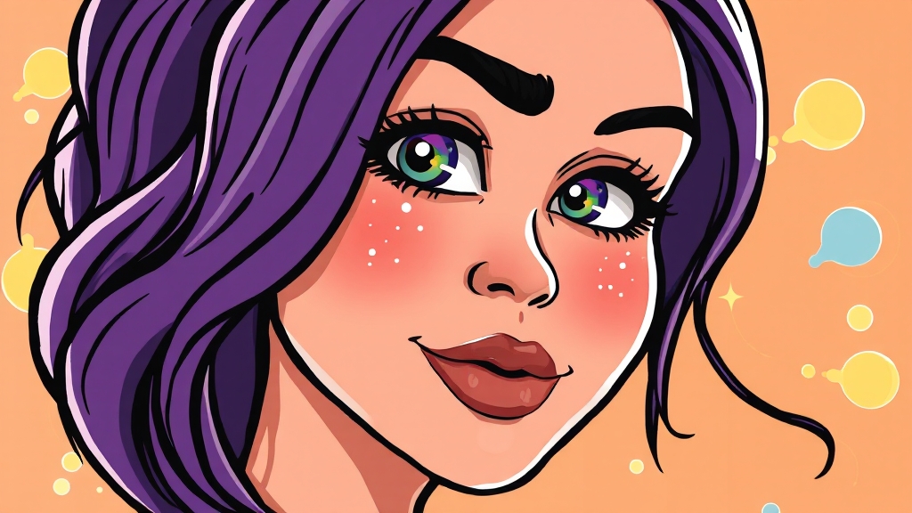 피부 건강과 코엔자임Q10 (cartoon 스타일)