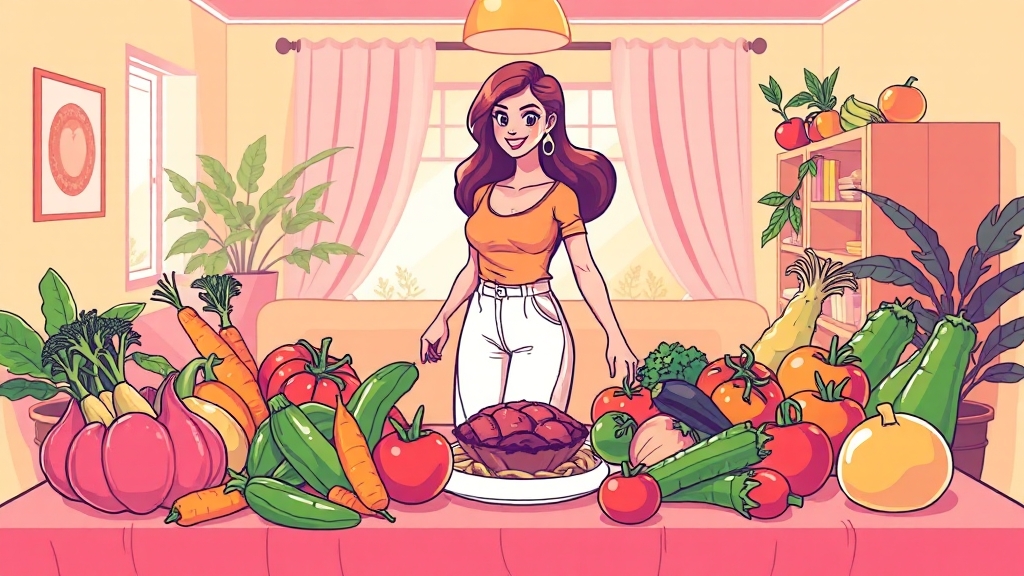 유방암 음식 오해와 진실 (cartoon 스타일)