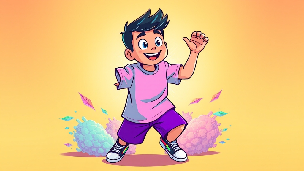 Z세대 웰니스 트렌드와 연결 (cartoon 스타일)